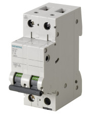 Автоматичний вимикач Siemens 5SL6206-7 380В 2Р С 6A