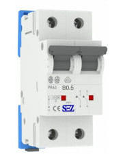 Двухполюсный автомат SEZ 62 B 0,5А 2P (PR62B0,5А)