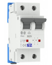 Двополюсний автомат SEZ 62 B 25А 2P (PR62B25А)