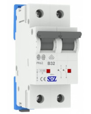 Двополюсний автомат SEZ 62 B 32А 2P (PR62B32А)
