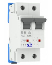 Двухполюсный автомат SEZ 62 C 20А 2P (PR62C20A)