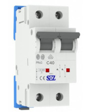 Двухполюсный автомат SEZ 62 C 40А 2P (PR62C40A)