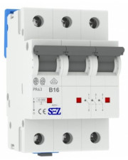 Триполюсний автомат SEZ 63 B 16А 3P (PR63B16А)
