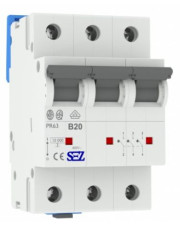 Трехполюсный автомат SEZ 63 B 20А 3P (PR63B20А)