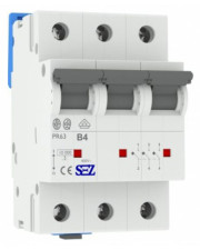 Триполюсний автомат SEZ 63 B 4А 3P (PR63B4А)