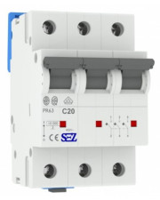 Трехполюсный автомат SEZ 63 C 20А 3P (PR63C20А)