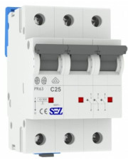 Трехполюсный автомат SEZ 63 C 25А 3P (PR63C25А)