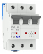 Триполюсний автомат SEZ 63 C 3А 3P (PR63C3А)