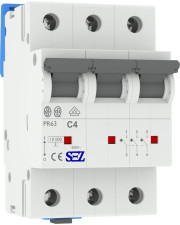 Трехполюсный автомат SEZ 63 C 4А 3P (PR63C4А)