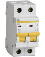 Автоматический выключатель IEK ВА47-29 2P 20A 4,5кА «B» (MVA20-2-020-B)