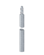 Шпилька заземления OBO Bettermann (5000750) 20мм ST FT 1,5м FT (40-60 мкм)