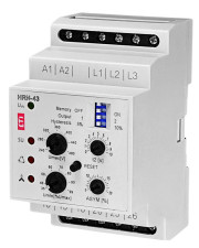 Реле контролю фаз ETI 002471405 HRN-43 230V (3F 2x16A AC1) без нейтралі