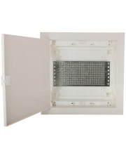 Мультимедийный щиток ETI 001101189 ECG14 MEDIA-PO (перфорированная панель и пластиковая белая дверь)