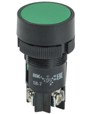 Кнопка SВ-7 «Пуск» зеленая 1з Ø22мм/220В IEK