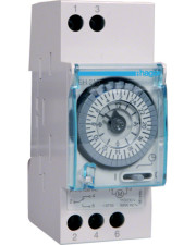 Суточный аналоговый таймер Hager EH210 16А/110-230В 1 переключающий контакт без резерва хода