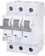 Автоматический выключатель ETI 002115512 ETIMAT 6 3p B 6А (6 kA)