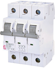 Автоматический выключатель ETI 002115522 ETIMAT 6 3p B 63А (6 kA)