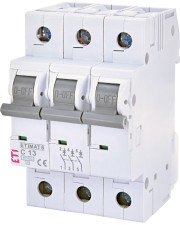 Автоматичний вимикач ETI 002145515 ETIMAT 6 3p C 13А (6 kA)