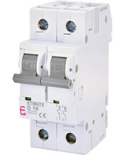 Автоматический выключатель ETI 002163516 ETIMAT 6 2p D 16A (6kA)