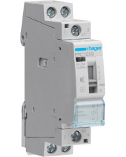 Бесшумный контактор с ручным управлением Hager ERC125S 25A 1НО 230B