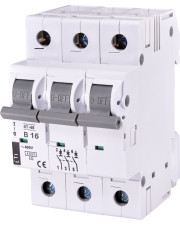 Автоматический выключатель ETI 002175316 ST-68 3p B 16А (4.5 kA)