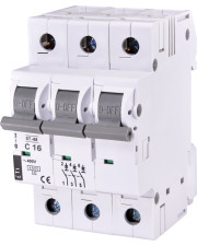 Автоматичний вимикач ETI 002185316 ST-68 3p C 16А (4.5 kA)