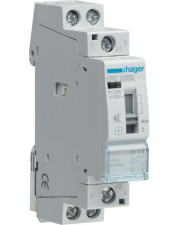 Бесшумный контактор с ручным управлением Hager ERC225S 25A 2НО 230B