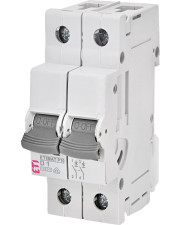 Автоматический выключатель ETI 270122107 ETIMAT P10 2p D 1A (10kA)
