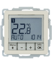 Цифровой термостат Berker 20446082 QX с дисплеем 8А/250В (белый)