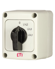 Кулачковый переключатель в корпусе ETI 004773206 CS 25 67 PN (фазного напряжения IP65 25A)