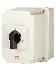 Кулачковый переключатель в корпусе ETI 004773215 CS 40 135 PN2 (3p «0-1-2» IP65 40A)