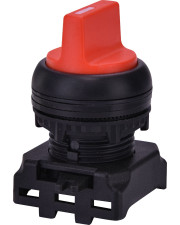 Двопозиційний поворотний вимикач ETI 004771300 EGS2-NR з фіксацією 0-1 45° (червоний)