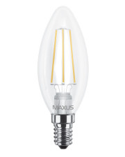Филаментная лампочка Maxus FM-C C37 4Вт 4100K 220В E14 (1-LED-538-01)