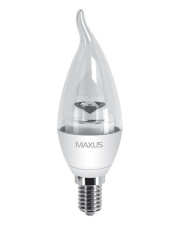 Светодиодная лампа 1-LED-331 C37 CT-C 4Вт Maxus 3000К, Е14