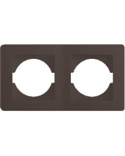 Рамка подвійна горизонтальна шоколад OE20CB-U, ТЕМ