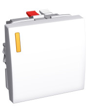 Переключатель Schneider Electric Altira ALB44077 16А с индикацией (белый)