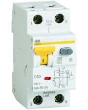 Диференціальний автоматичний вимикач IEK АВДТ32, C40А, 100мА
