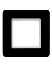 Одноместная рамка Berker Q.7 10116076 (стекло/черный)