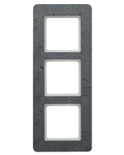 Тримісна рамка Berker Q.7 10136020 (бетон)