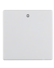 Одинарная клавиша выключателя Berker Q.x 16226089 с символом «0» (полярная белизна)
