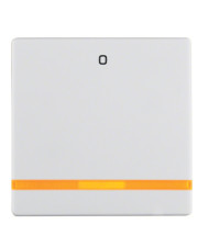 Одинарная клавиша выключателя Berker Q.x 16246089 с символом «0» с линзой (полярная белизна)