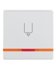 Накладка карточного выключателя Berker Q.x 16406089 с линзой (полярная белизна)