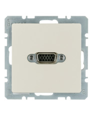 VGA розетка Berker Qx 3315416082 з гвинтовими підйомними клемами (білий)