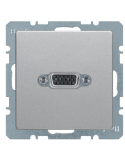 VGA розетка Berker Q.x 3315416084 с винтовыми подъемными клеммами (алюминий)