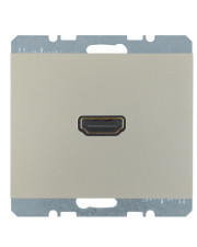HDMI розетка Berker K.5 3315437004 с задним подключением (сталь)