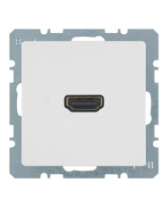 HDMI розетка Berker Q.x 3315436089 подключение сзади (полярная белизна)