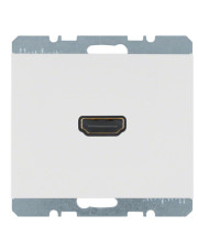 HDMI розетка Berker K.1 3315437009 с задним подключением (полярная белизна)