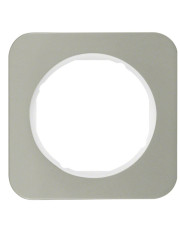 Одномісна рамка Berker R.1 10112114 (нержавіюча сталь/полярна білизна)
