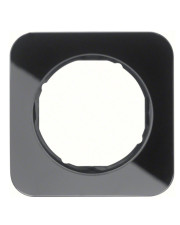 Одноместная рамка Berker R.1 10112116 (стекло/черная)