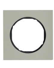 Одномісна рамка Berker R.3 10112204 (нержавіюча сталь/чорна)